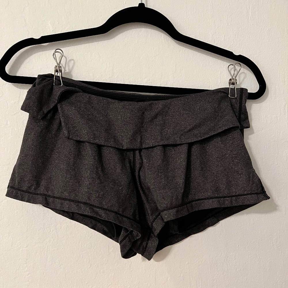 Lululemon It’s Getting Hot In Here Fold Over Shorts.